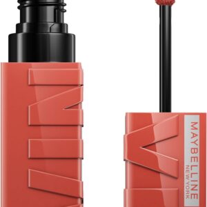 Maybelline New York Super Stay Vinyl Ink Nudes Longwear Transfer Proof Gloss Lipstick, Punchy